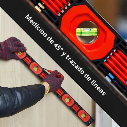 NivelFlex ® 2 en 1 Nivel de Mano Plegable