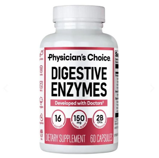 DIGESTIVE ENZYMES 60 CAPS - DESPIDETE DE LA PESADEZ