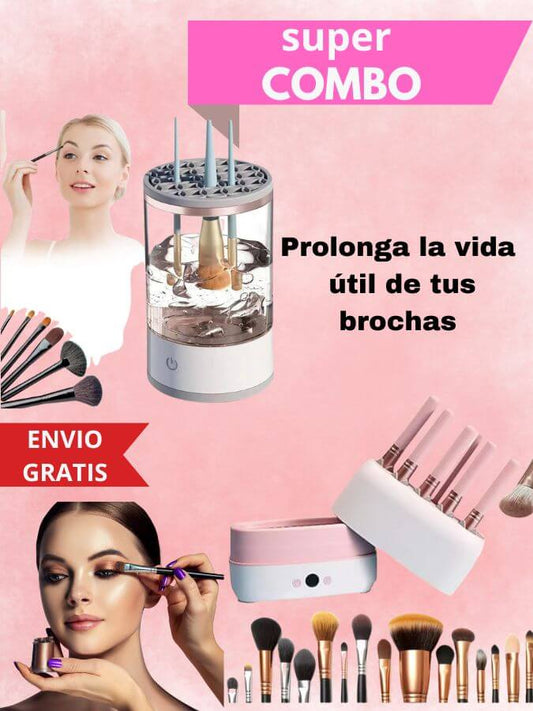 Combo para brochas (secador y limpiador)
