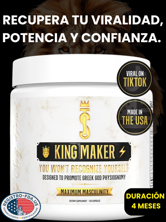 King Maker® Suplemento 120 Caps + 6 REGALOS DURACION 4 MESES