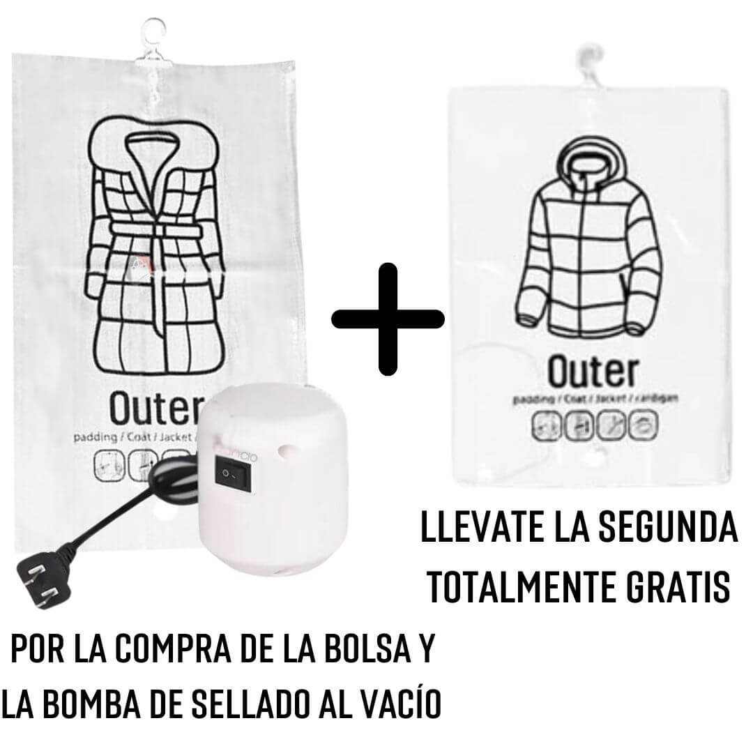 Equipo de succión + Bolsa Al Vacío (LLEVA 1 GRATIS)