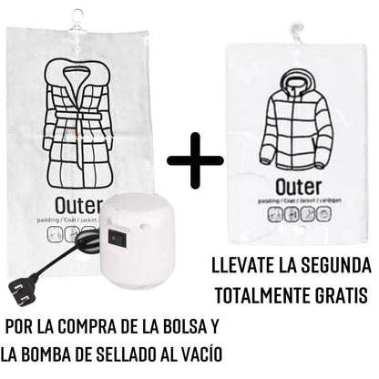 Equipo de succión + Bolsa Al Vacío (LLEVA 1 GRATIS)